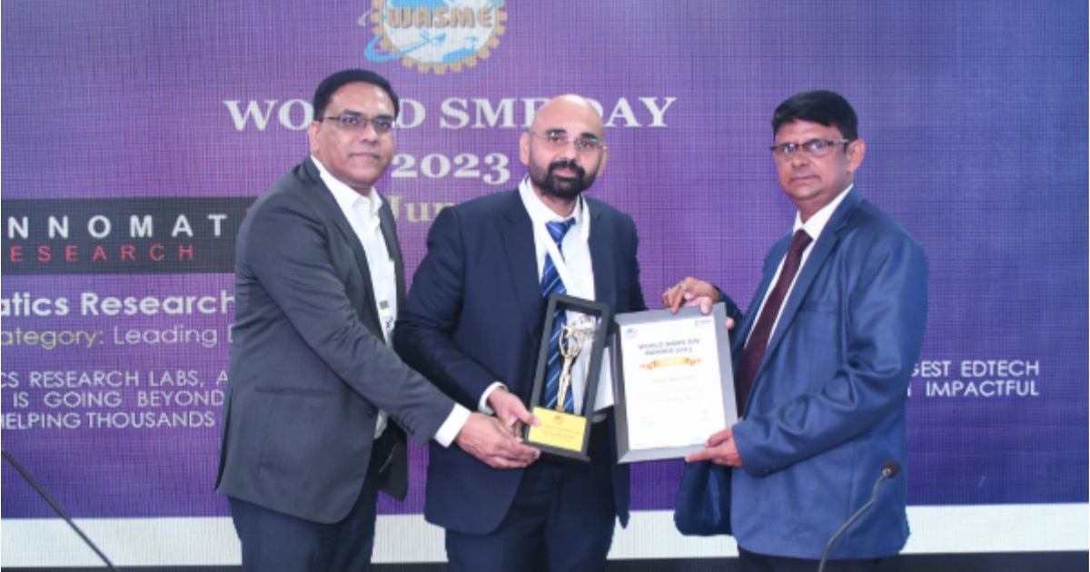 HSW Embroidery Machines Honored as the Emerging Brand of India at the Business Awards for MSMEs 2023